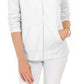 Karen Scott Women's Long Sleeve Zip Front Hoodie White Size XX-Large