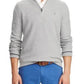 Polo Ralph Lauren Men's Cotton Quarter-Zip Sweater Gray Size Small