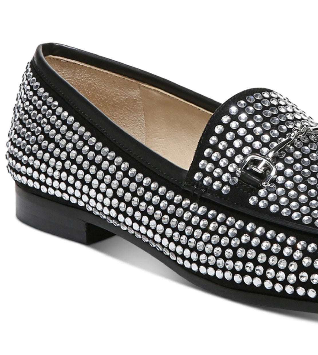 Sam Edelman Women's Loraine Glitz Rhinestone Bit Loafer Black Size 10 M