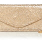 42 Gold Women's Rhinestone Crossbody Clutch Yellow Size 14.5 MW