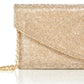 42 Gold Women's Rhinestone Crossbody Clutch Yellow Size 14.5 MW