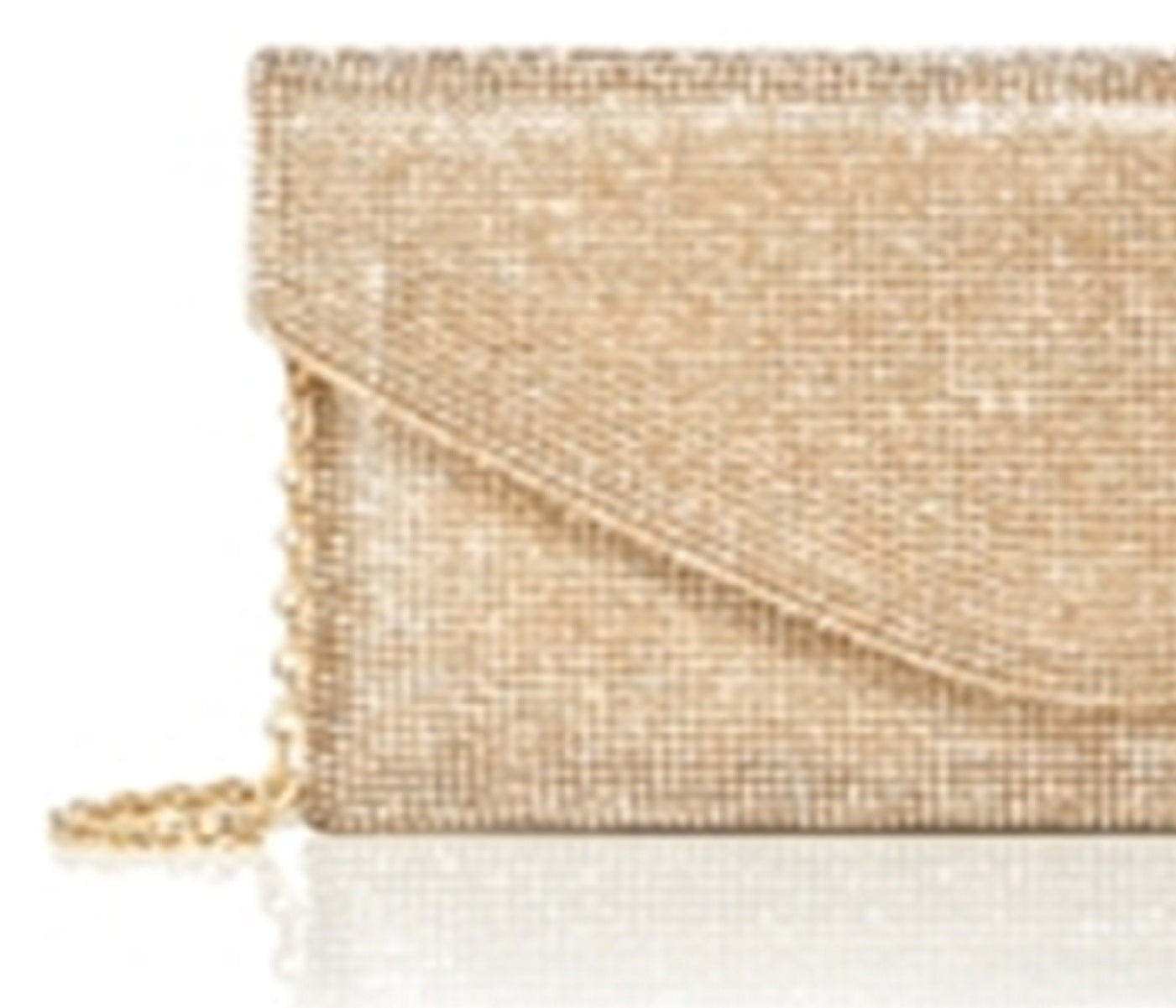 42 Gold Women's Rhinestone Crossbody Clutch Yellow Size 14.5 MW