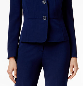 Kasper Women's Two Button Blazer Blue Size 6