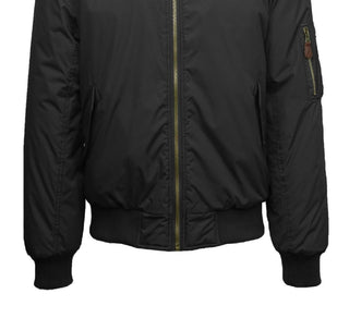 Galaxy By Harvic Men's Flight Jacket Black Size Large