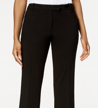 Calvin Klein Women's Modern Fit Trousers Black Size 12 Petite