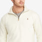 Ralph Lauren Men's Ribbed Mock Neck Rugby Polo Shirt Brown Size Large