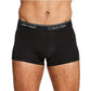 Calvin Klein Men's 3 Pack Microfiber Stretch Low Rise Trunks Black Size Medium