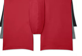 Calvin Klein Men's 3 Pack Microfiber Stretch Low Rise Trunks Red Size Large