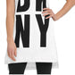 DKNY Women's Exploded Graphic Logo Tunic White Size Small