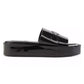 DKNY Women's Laren Platform Slide Sandal Black Size 6