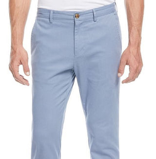 Perry Ellis Men's Flat Front Chino Pants Blue Size 38X32