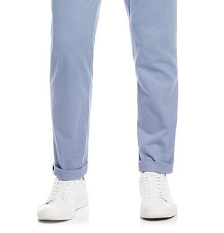 Perry Ellis Men's Flat Front Chino Pants Blue Size 38X32