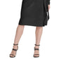 DKNY Women's Side Knot Knee Length Dress Black Size Small