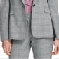 DKNY Women's Check Suit Wear to Work Jacket Gray Size 2 Petite
