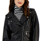 Jou Jou Junior's Faux Leather Moto Jacket Black Size X-Large