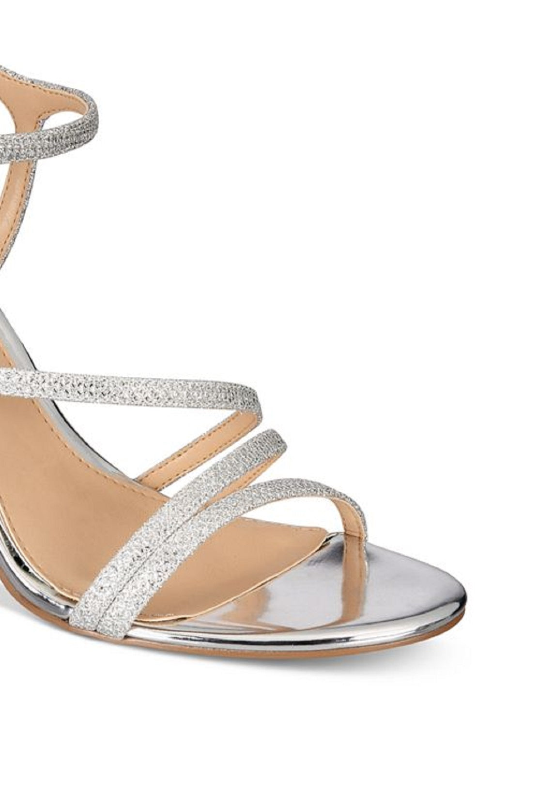 Jewel Badgley Mischka Women's Maddison Sandal Silver Size 7 M