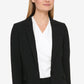 DKNY Women's Pick Stitch Single Button Blazer Black Size 8 Petite