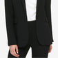 DKNY Women's Pick Stitch Single Button Blazer Black Size 8 Petite