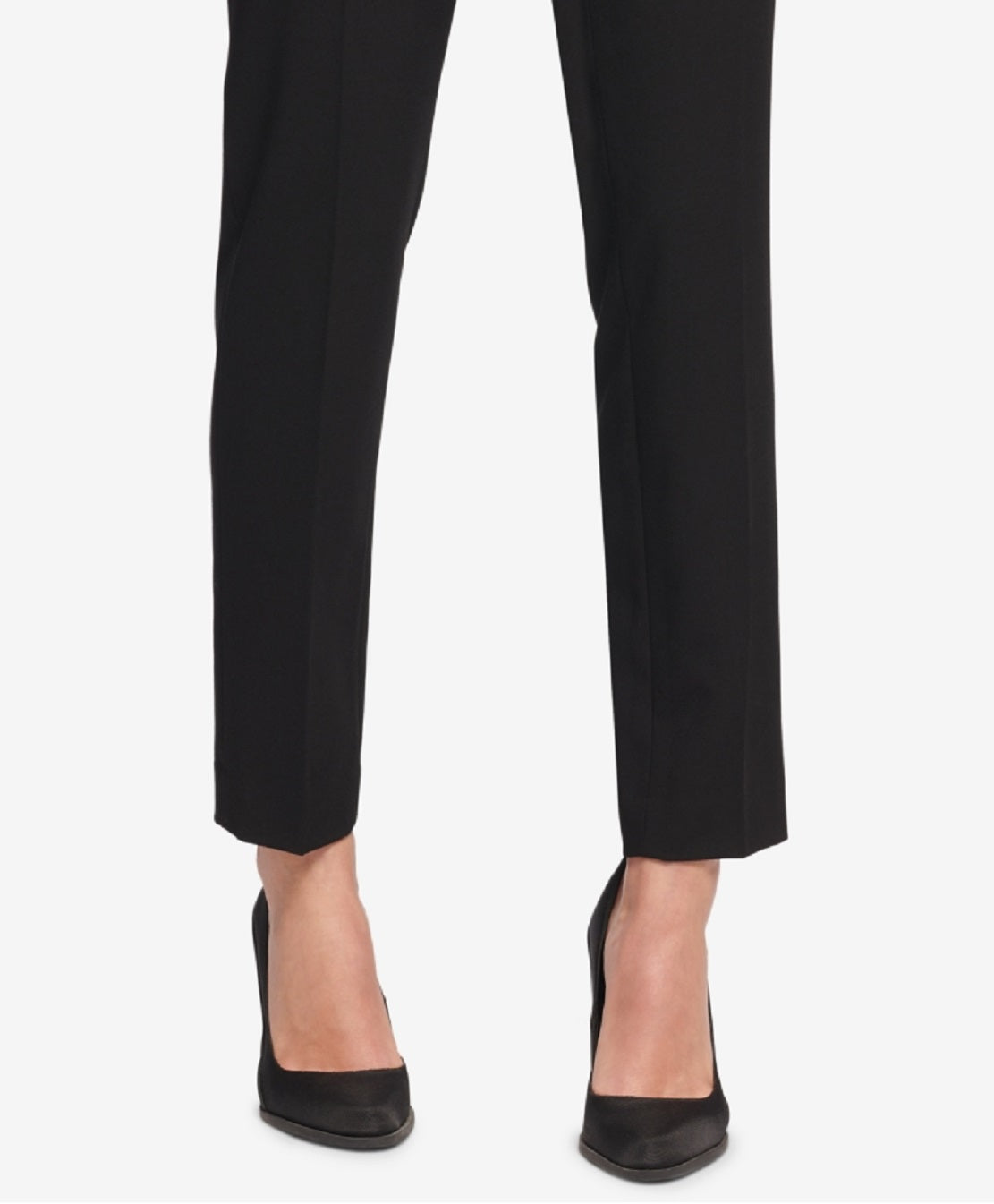 DKNY Women's Essex Slim Leg Pants Black Size 18
