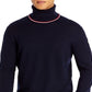 Moncler Men's Turtleneck Sweater Blue Size Medium