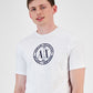 AX Armani Exchange Men's Circular Icon Graphic T-Shirt White Size Small