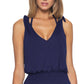 Becca Women's Breezy Cover Up Dress Blue Size Small