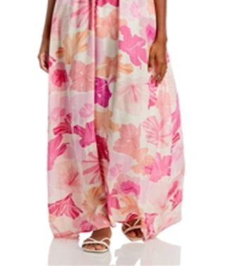 Tiare Hawaii Women's Gracie Tie Dye Cover Up Maxi Dress Orange Size One Size