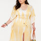 RaviyaWomen's Sizetie Dye Cover Up Dress Swim Yellow Size 1X