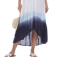 Raviya Women's Ombre High-Low Cover-Up Dress  Swimsuit Blue Size Medium