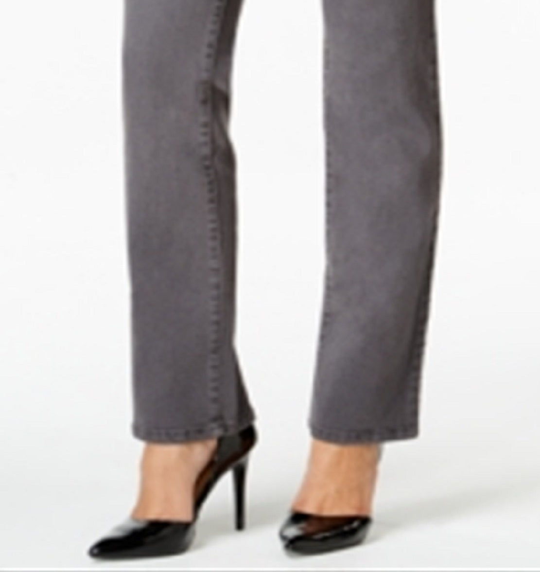 Charter Club Women's Lexington Straight Leg Jeans Gray Size 6