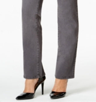 Charter Club Women's Lexington Straight Leg Jeans Gray Size 6