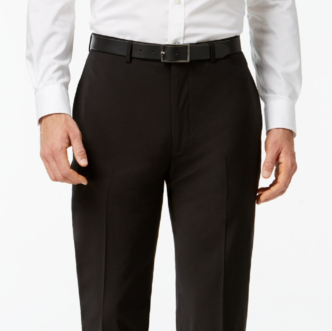 Calvin Klein Men's Infinite Stretch Solid Slim Fit Pants Black Size 30X30
