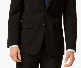 Calvin Klein Men's Infinite Stretch Solid Slim Fit Suit Jacket Black Size 42