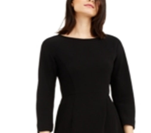 Weekend Max Women's Mara Boat Neck Dress Black Size 4