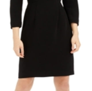 Weekend Max Women's Mara Boat Neck Dress Black Size 4