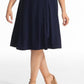 Kiyonna Women's Essential Wrap Dress Blue Size 1X