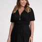 Kiyonna Women's Vienna Maxi Dress Black Size 64