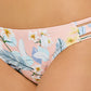 Hula Honey Women's Multi Moana Blossom Strappy Bikini Swim Bottoms Pink