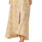Elan Women's Strapless Maxi Dress Yellow Size Small