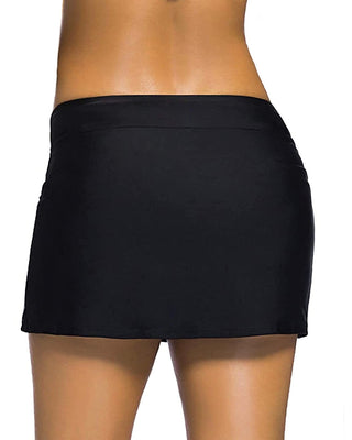 Reebok Women's Swim Skirt Swimsuit Black
