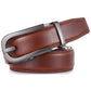 Mio Marino Men's Dapper Leather Ratchet Belts Red Size Large