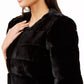 Aqua Women's Faux Fur Bolero Jaket Black Size Medium
