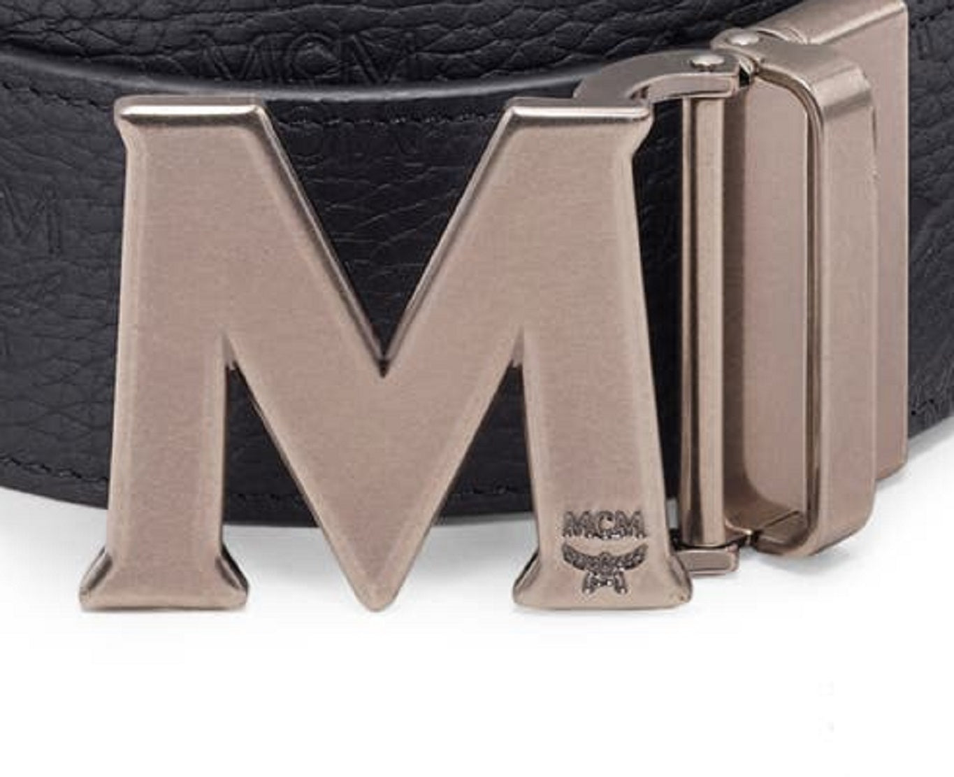 MCM Men's Claus Reversible Leather Belt Black Size Regular