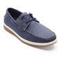Aston Marc Men's Faux Nubuck Boat Shoes Blue Size 10 M
