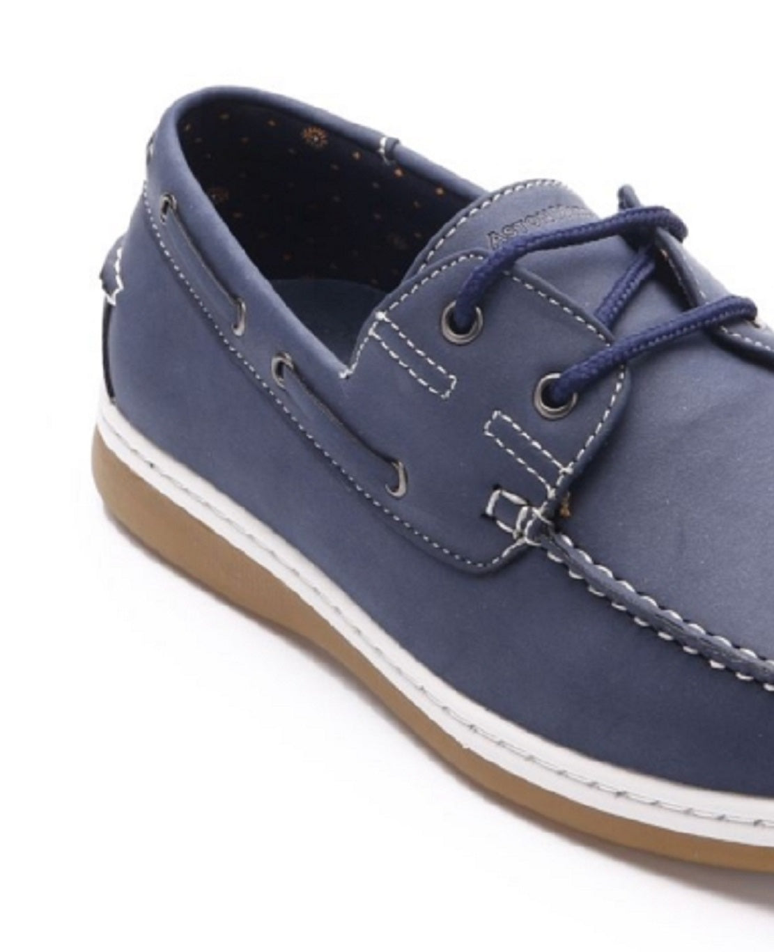 Aston Marc Men's Faux Nubuck Boat Shoes Blue Size 10 M
