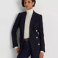 Ralph Lauren Women's Stretch Wool Blazer Blue Size 8