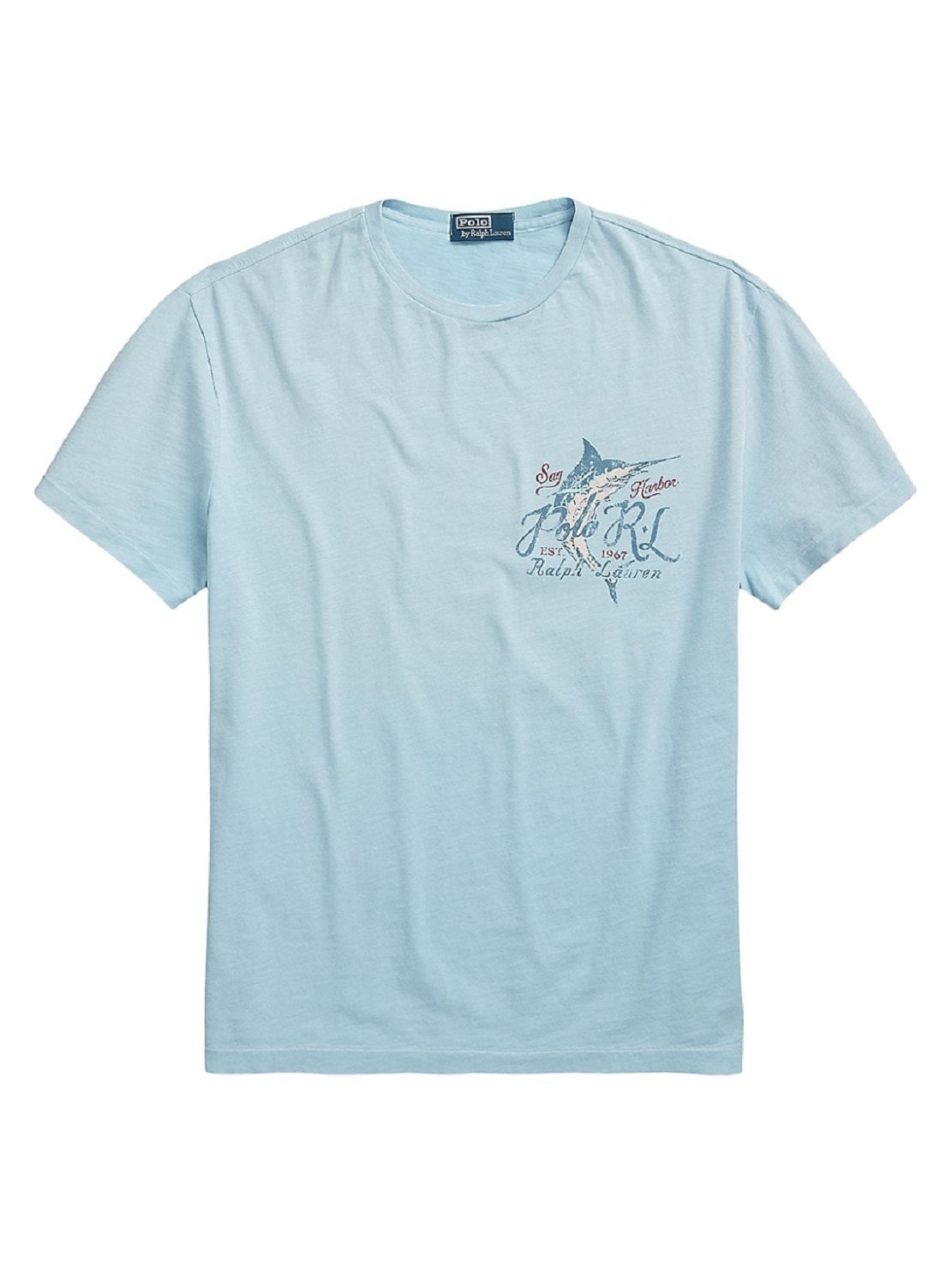 Polo Ralph Lauren Men's Classic Fit Jersey Graphic T-Shirt Blue Size XX-Large