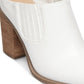 Madden Girl Women's Maggie Western Mules White Size 11 M