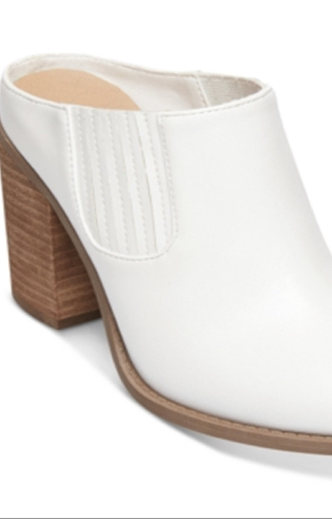 Madden Girl Women's Maggie Western Mules White Size 11 M