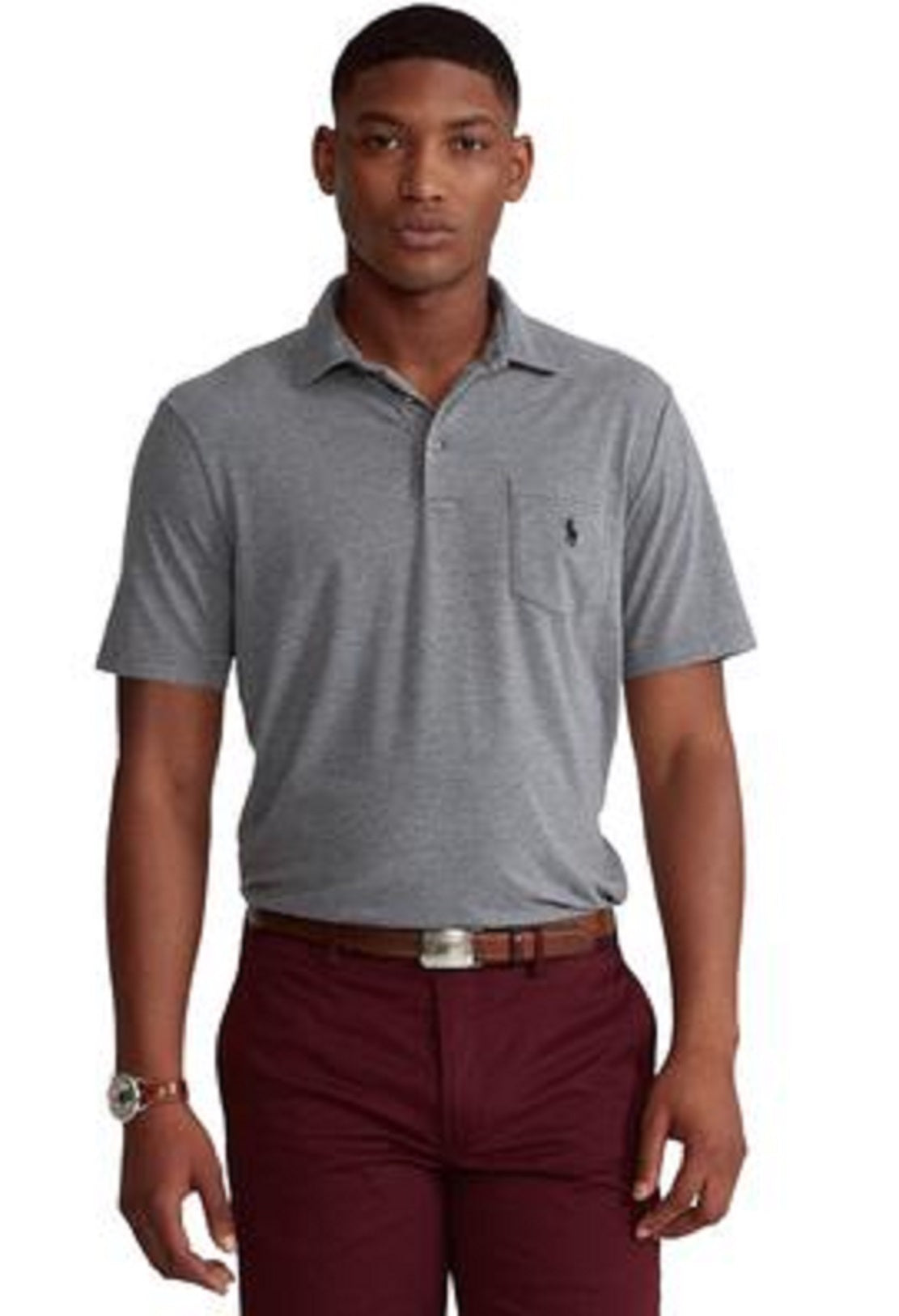 Polo Ralph Lauren Men's Classic Fit Performance Polo Shirt Gray Size X-Large
